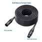 Cable Matters 2-Pack Premium Long XLR To XLR Cables, XLR Microphone Cable 50 Feet, Oxygen-Free Copper (OFC) XLR Male To Female Cord, Mic Cord, XLR Speaker Cable, Black,