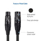 Cable Matters 2-Pack Premium XLR To XLR Cables, XLR Microphone Cable 15 Feet, Oxygen-Free Copper (OFC) XLR Male To Female Cord, Mic Cord, XLR Speaker Cable, Black,