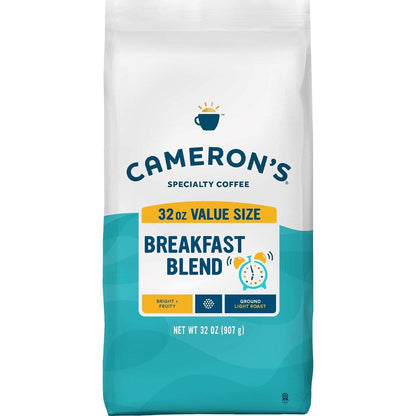Cameron's Coffee Cameron's Coffee Roasted Ground Coffee Bag, Breakfast Blend, 32 Ounce