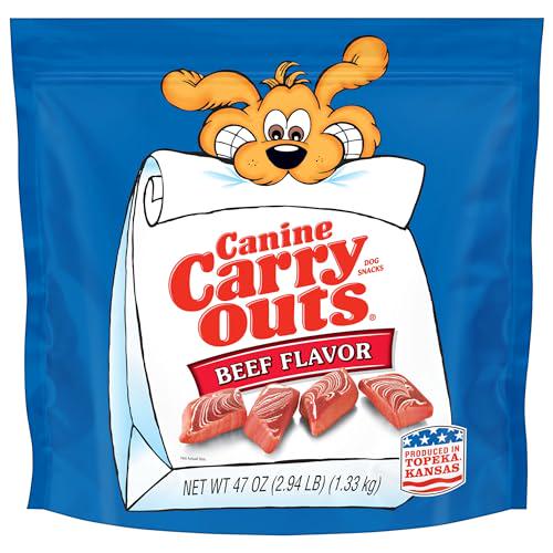 Canine Carry Outs Dog Treats Beef Flavor 47 oz Soft and Chewy Snack for All Breeds