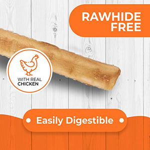 Canine Naturals Chicken Sticks for Dogs, Rawhide-Free Chews, 10 Ct, USA Chicken, 5" Each