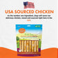 Canine Naturals Chicken Recipe 5 Inch Chew Sticks 40 Pack Rawhide Free Treats Made from USA Raised Chicken