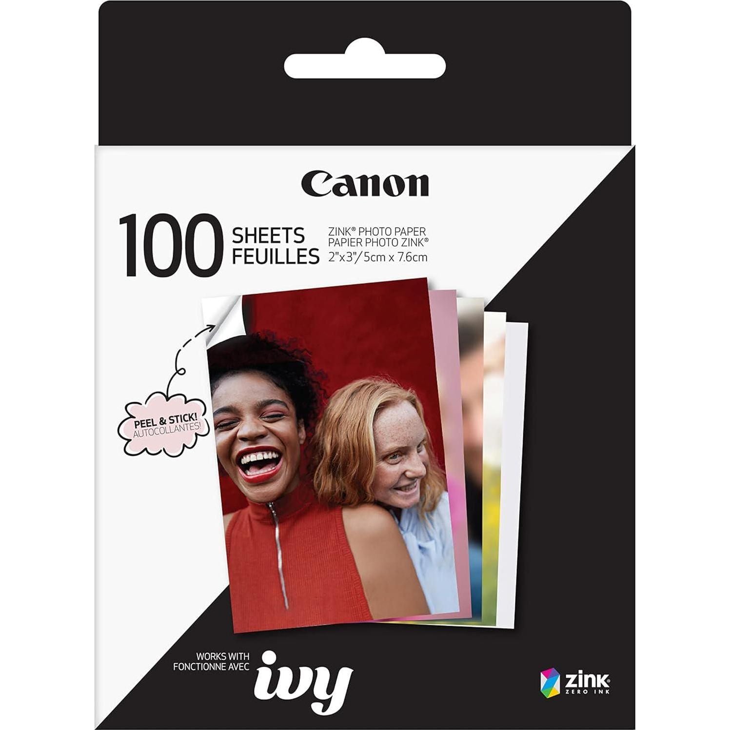 Canon ZINK 2 X 3 Photo Sticker Paper Pack (100 Sheets),