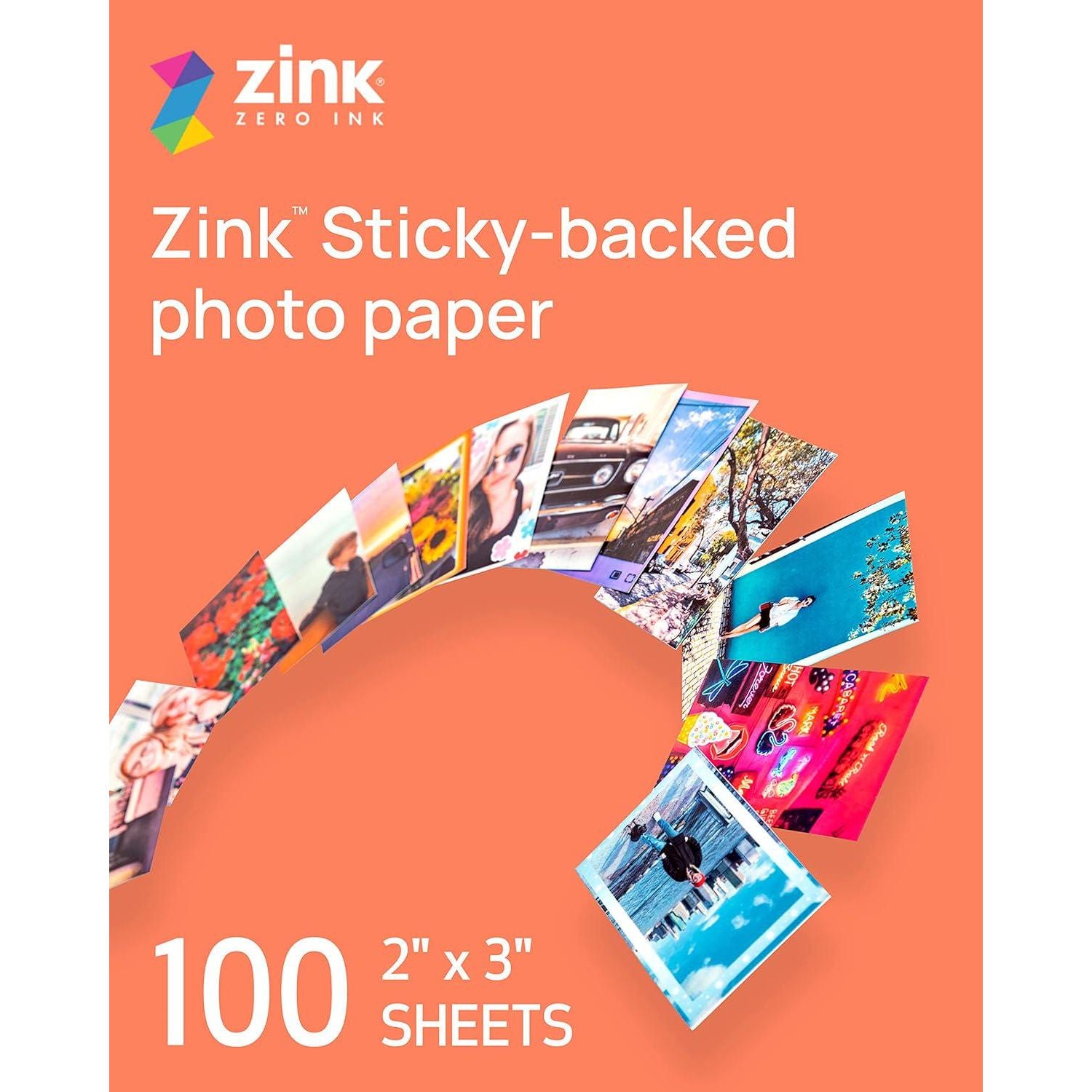 Canon ZINK 2 X 3 Photo Sticker Paper Pack (100 Sheets),