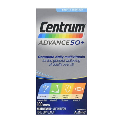 Centrum Advance 50+ Multivitamin/Multimineral Supplement 100 Tablets