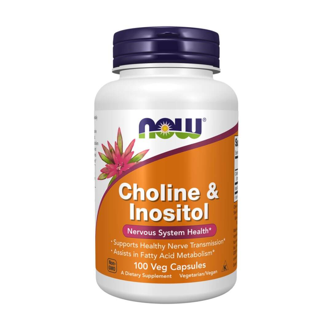 Now Foods Choline & Inositol 500mg 100 Capsules