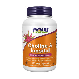 Now Foods Choline & Inositol 500mg 100 Capsules