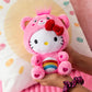 Care Bears Hello Kitty Cheer Bear Plush Toy, 8 Inch, Soft & Huggable, Ages 4+, Cute Collectible Gift