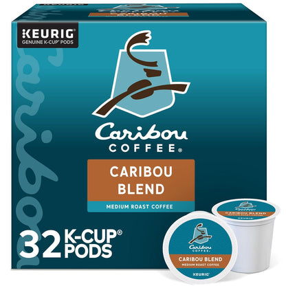 Caribou Coffee Caribou Coffee Caribou Blend, Keurig Single-Serve K-Cup Pods, Medium Roast Coffee, 32 Count(Pack Of 1)