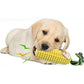 Carllg Tough Squeaky Dog Chew Toy Durable Corn Stick for Aggressive Chewers All Breed Sizes