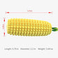 Carllg Tough Squeaky Dog Chew Toy Durable Corn Stick for Aggressive Chewers All Breed Sizes