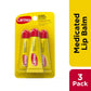 Carmex Medicated Triple Force Formula Classic Lip Balm (Pack Of 3) 10g Each