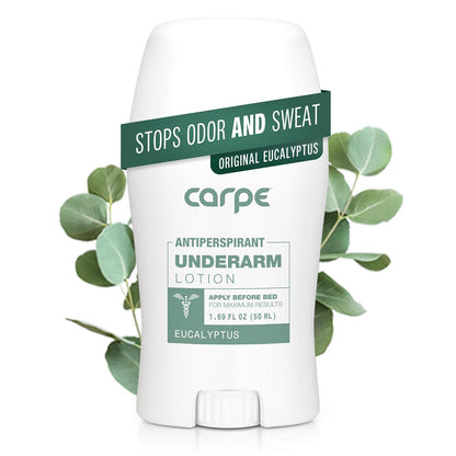 Carpe Carpe Underarm Antiperspirant And Deodorant, Clinical Strength With All-natural Eucalyptus Scent, Combat Excessive Sweating, Stay Fresh And Dry, Great For Hyperhidrosis