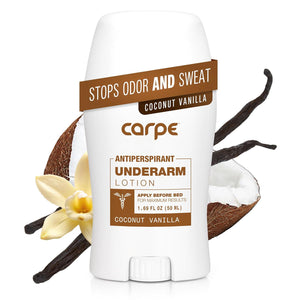 Carpe Carpe Underarm Antiperspirant Deodorant Advanced Sweat And Odor Protection Formula - Antiperspirant For Women And Men Helps To Combat Excessive Sweating With Odor Control - Coconut Vanilla