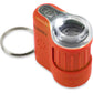 Carson MicroMini 20x Pocket Microscope, UV And LED Flashlight, Orange (MM-280O),