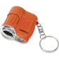 Carson MicroMini 20x Pocket Microscope, UV And LED Flashlight, Orange (MM-280O),