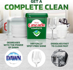 Cascade Complete Dishwasher Pods, Fresh Scent, ActionPacs, Dishwasher Detergent, 78 Count