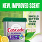 Cascade Platinum Dishwasher Pods, Lemon Scent, 59 Count, Powerful Cleaning & Dishwashing Detergent