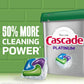 Cascade Platinum Dishwasher Pods, Lemon Scent, 59 Count, Powerful Cleaning & Dishwashing Detergent