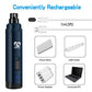 Casfuy Dog Nail Grinder Dark Blue 2 Speed Electric Pet Nail Trimmer Rechargeable Painless Grooming Tool for Small Medium Large Dogs