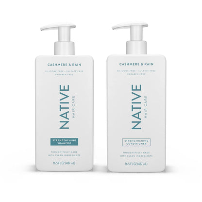 Native Cashmere And Rain Shampoo And Conditioner Contain Naturally Derived Ingredients | All Hair Types, Color And Treated, Fine To Dry Damaged, Sulfate And Dye Free - 2-Pack