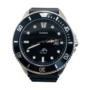 Casio MDV106 Series Black Stainless Steel Case & Resin Band Unisex Analog Watch