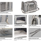 Grey Soft Pet Carrier for Cats and Small Dogs up to 15 lbs TSA Approved Collapsible Waterproof Travel Bag