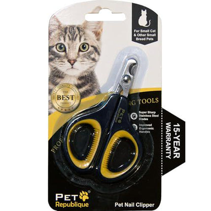 Pet Republique Cat Nail Clippers, Stainless Steel, Small Animal Trimmer for Cats, Rabbits, Birds, Hamsters