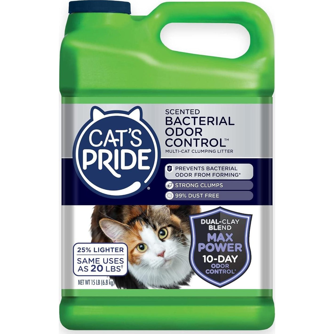 Cat's Pride Max Power Fresh Scent Multi Cat Litter 15 lb Clumping Odor Control 99 Dust Free
