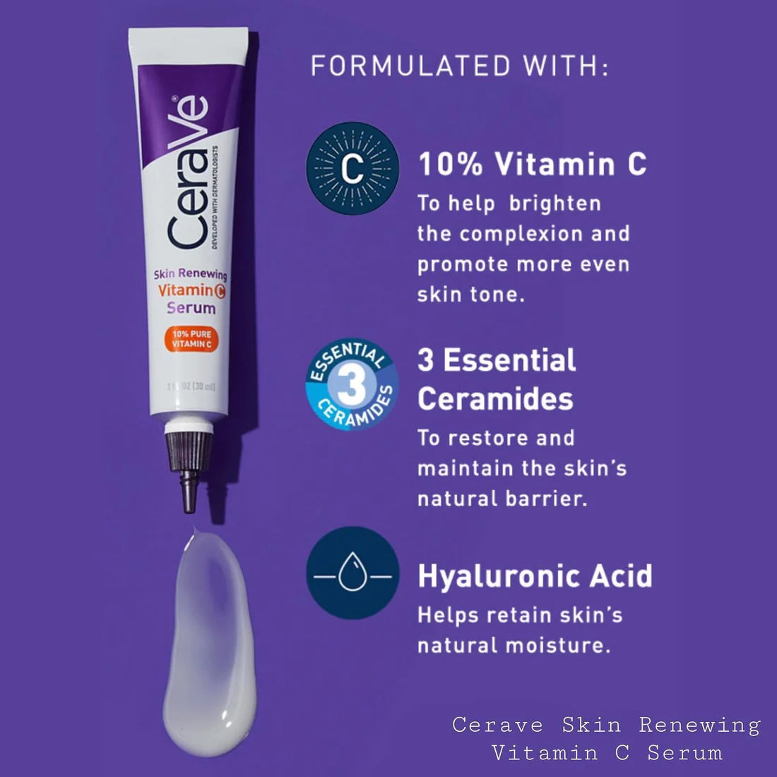 CeraVe Skin Renewing Vitamin C Serum 30ml  benefits