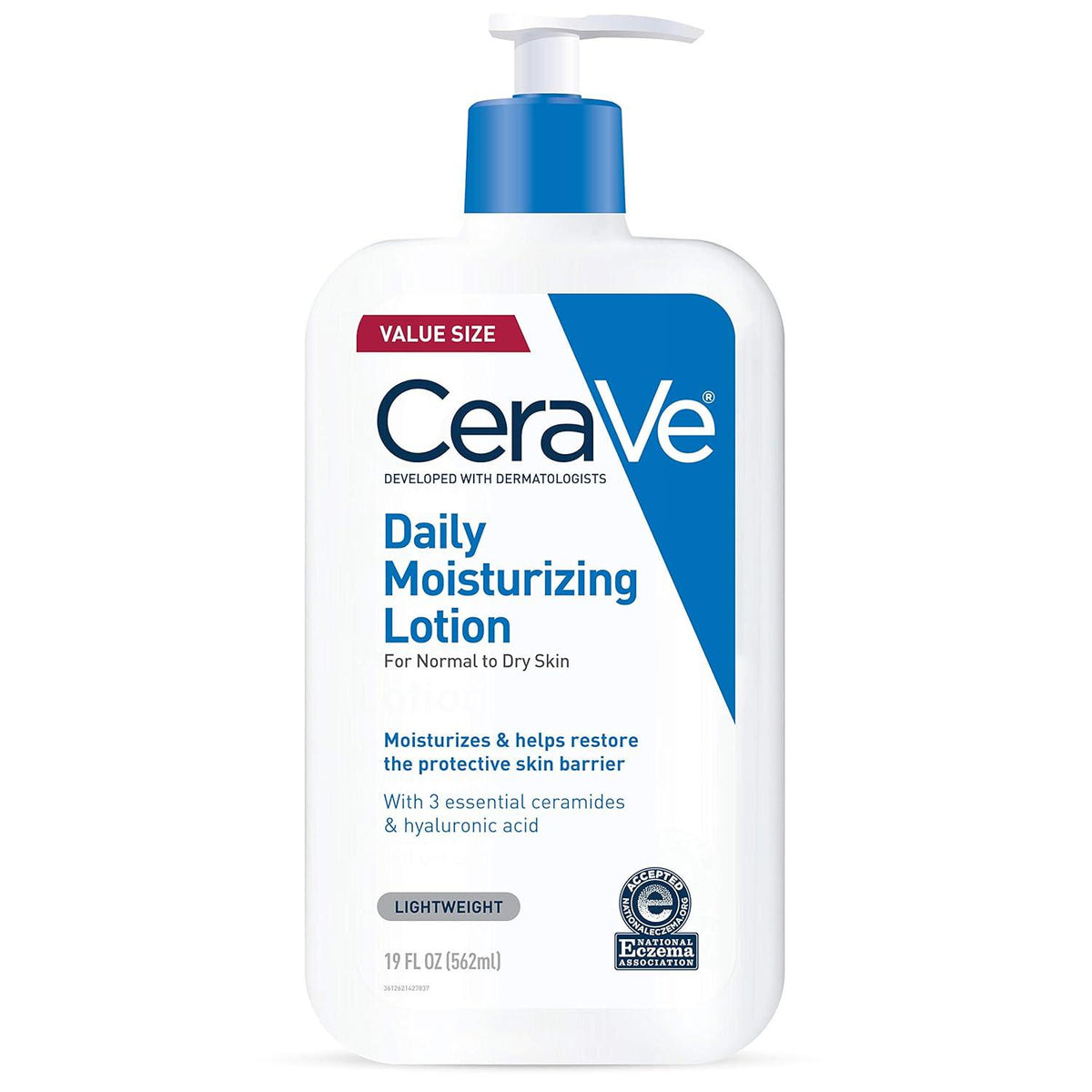 CeraVe CeraVe Daily Moisturizing Lotion For Dry Skin, Body Lotion And Face Moisturizer With Hyaluronic Acid And Ceramides, Daily Moisturizer, Fragrance Free, Oil-Free, 19 Ounce