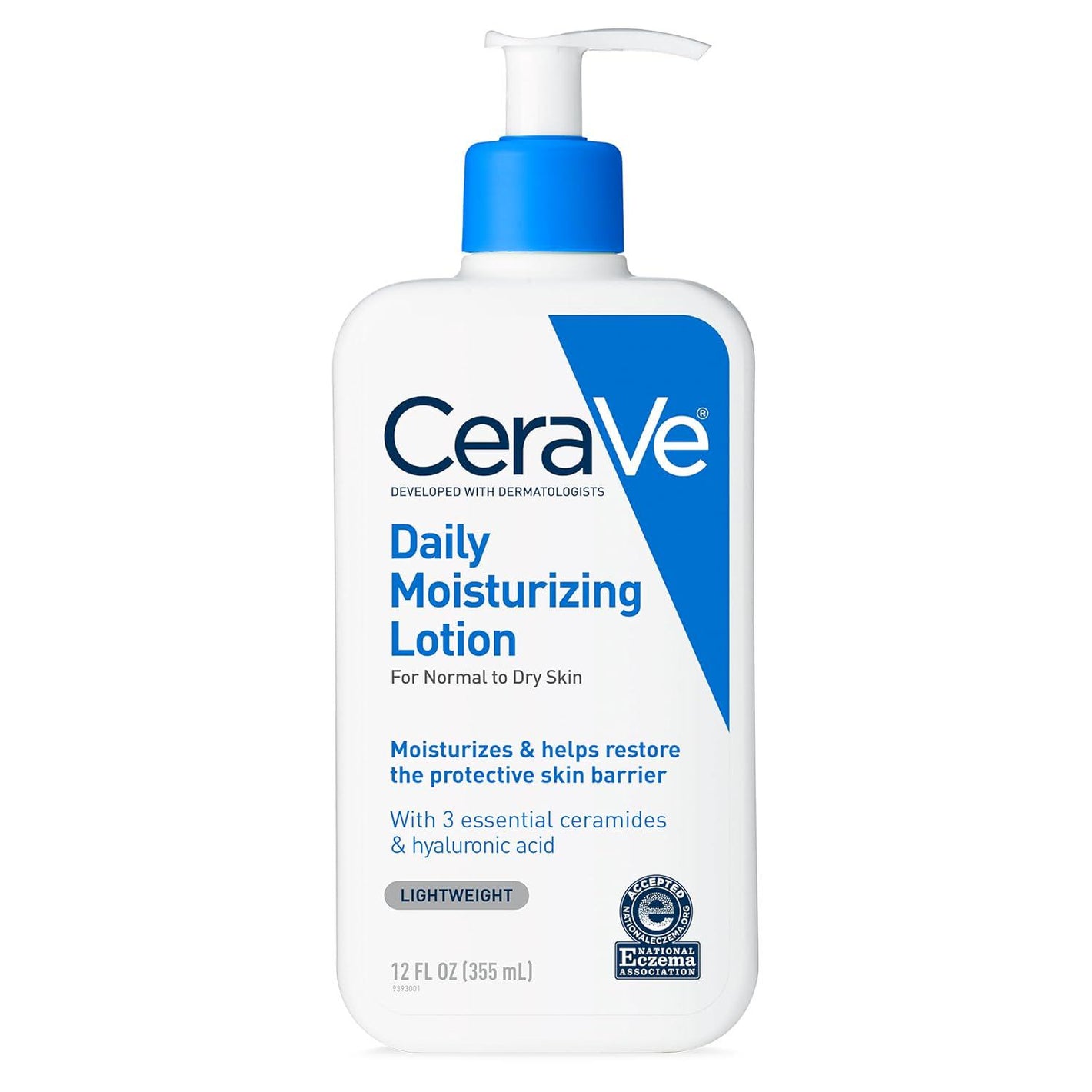 CeraVe CeraVe Daily Moisturizing Lotion For Dry Skin, Body Lotion And Face Moisturizer With Hyaluronic Acid And Ceramides, Daily Moisturizer, Fragrance Free, Oil-Free, 12 Ounce