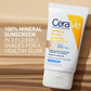 CeraVe CeraVe Hydrating Mineral Sunscreen SPF 30 With Sheer Tint, Tinted Mineral Sunscreen With Zinc Oxide And Titanium Dioxide, Blends Seamlessly For Healthy Glow, Light, 1.7 Oz