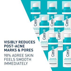 CeraVe CeraVe Resurfacing Retinol Serum For Post Acne Marks, Formulated With Licorice Root Extract And Niacinamide, Brightening Serum And Pore Minimizer For Face, Post Acne Skin Barrier Repair, Non-Comedogenic