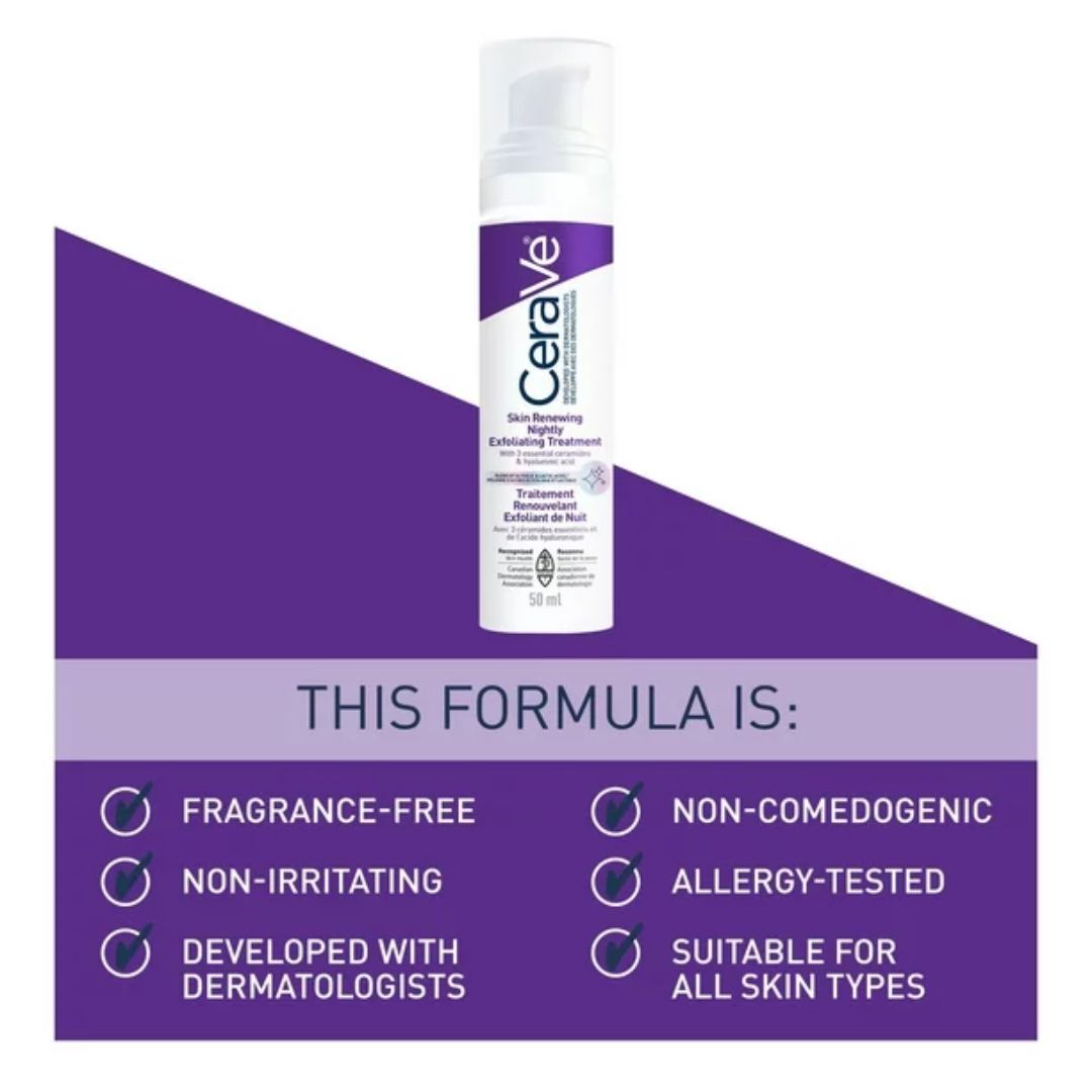 CeraVe Skin Renewing Nightly Exfoliating Treatment 50ml,3606000576810,