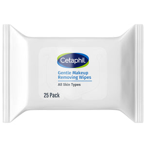 Cetaphil Cetaphil Gentle Makeup Removing Face Wipes, Daily Cleansing Facial Towelettes Gently Remove Makeup, Fragrance And Alcohol Free, 25 Count