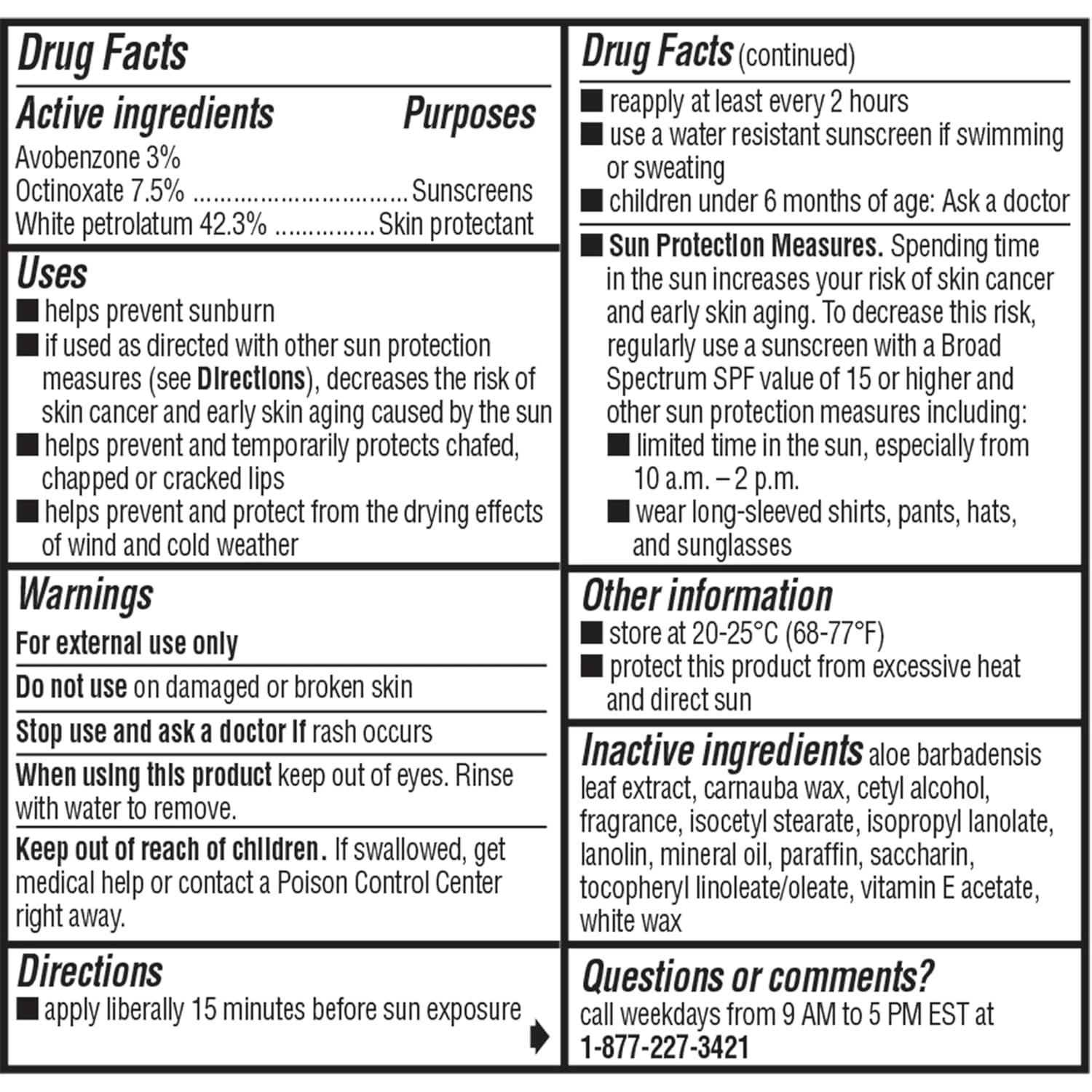 ChapStick Moisturizer Original Lip Balm Tubes, SPF 15 And Skin Protectant - 0.15 Oz, 3 Count (Pack Of 1),