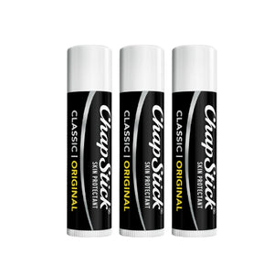 ChapStick Classic Original Lip Balm (Pack Of 3) 4g Each