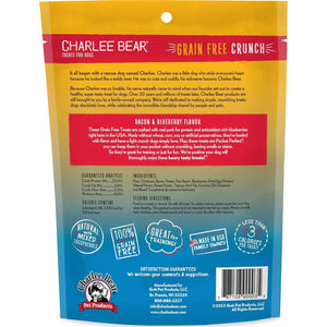Charlee Bear Grain-Free Bear Crunch Dog Treats, Bacon & Blueberry Flavor, 8 oz Bag