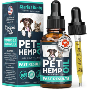 Charlie & Buddy Hemp Oil, 1?Pc, Calming Pet Treats for Dogs & Cats, Natural Relief for Stress, Arthritis & Seizures
