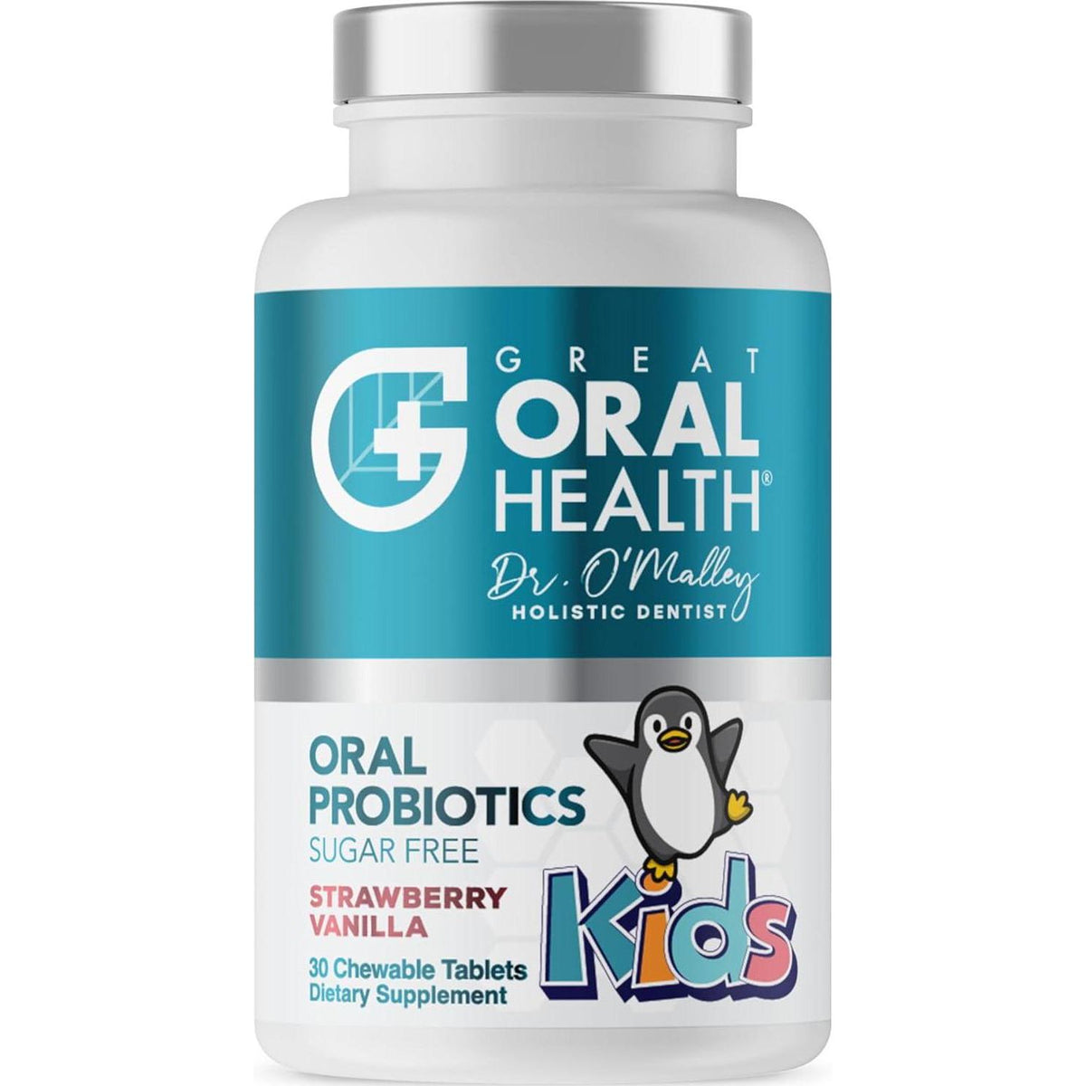 Childrens Oral Probiotics Oral Care Probiotic For Kids Cavity Prevention And Bad Breath Treatment Supplement W/BLIS K12 M18 Mouth And Gum Health Dentist Formulated 30 Lozenge Strawberry EBook Included,