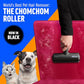Chom Chom Roller Pet Hair Remover Reusable Lint Roller for Furniture Couch Carpet Bedding Black