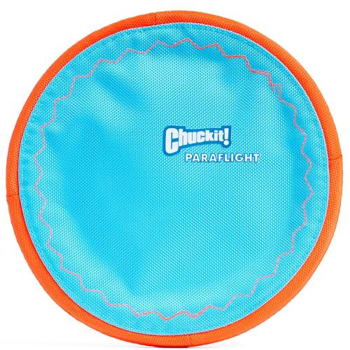 Chuckit Paraflight Disc Large 9.75 Inch Dog Toy Water Floating Flyer Soft Rubber Edges for Fetching Medium to Large Dogs