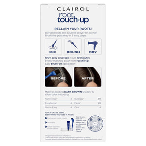Clairol Clairol Root Touch-Up By Nice'n Easy Permanent Hair Dye, 4 Dark Brown Hair Color, Pack Of 1