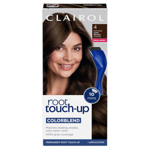 Clairol Clairol Root Touch-Up By Nice'n Easy Permanent Hair Dye, 4 Dark Brown Hair Color, Pack Of 1