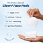 Clean Skin Club Clean Skin Club Clean² Pads 2.0 [NEW And IMPROVED EDGES] Guaranteed Not To Shed And Tear, Unique Triple Layers, Textured Side And Ultra Soft Side, Organic Disposable Cotton, Pair With Makeup Remover 2 Pack