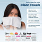 Clean Skin Club Clean Skin Club Clean Towels XL , 100% USDA Biobased Face Towel, Disposable Face Towelette, Eczema Association Accepted, Makeup Remover Dry Wipes, Ultra Soft, 150 Ct, 3 Pack