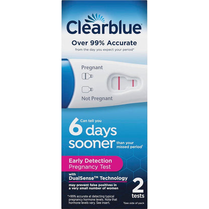 Clearblue Early Detection Pregnancy Test, 2 Count, Rapid & Accurate Results