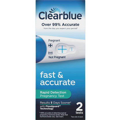 Clearblue Rapid Detection Pregnancy Test, Home Kit, 2 Count