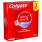 Colgate Optic White Advanced Whitening Toothpaste, 3-Pack, Enamel Safe Formula, Removes Tea & Coffee Stains, 32oz Each